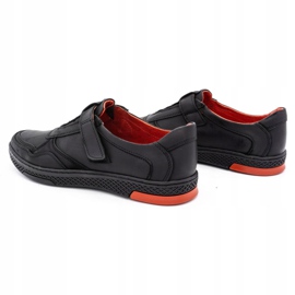 Polbut Chaussures décontractées en cuir pour hommes 2102 noir le noir 5