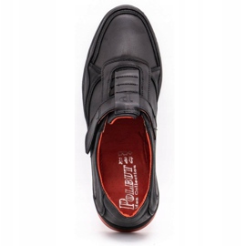 Polbut Chaussures décontractées en cuir pour hommes 2102 noir le noir 2