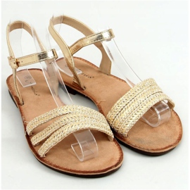 Sandales pour femmes dorées N-70 Gold d'or 1