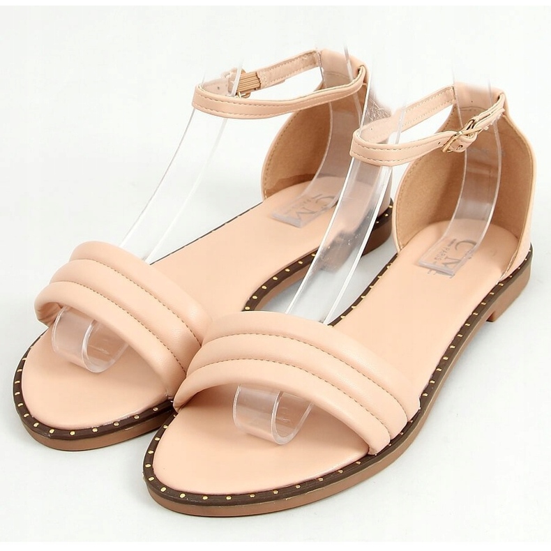 Rose 55-93 Sandales roses à la cheville 1