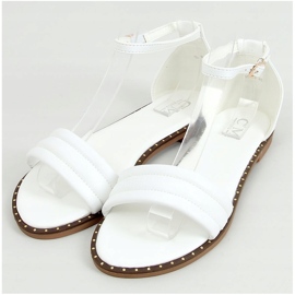 Blanc 55-93 Sandales blanches à la cheville 1