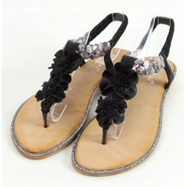 Sandales noires JN11-11 Noir le noir 1