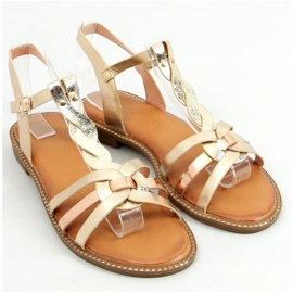 Sandales pour femmes dorées C43 Gold 1