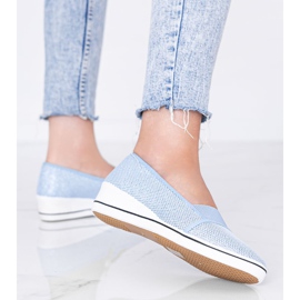 Ballerines bleu brillant sur le coin Glam Star 2
