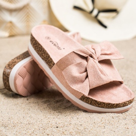 Evento Pantoufles légères sur la plate-forme rose 1
