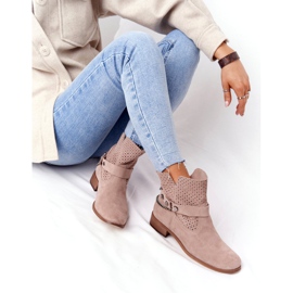 Bottes Printemps Ajourées Lewski Shoes 2905-0 Beige 5