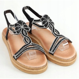 Sandales noires pour femmes JN11-34 Noir 1