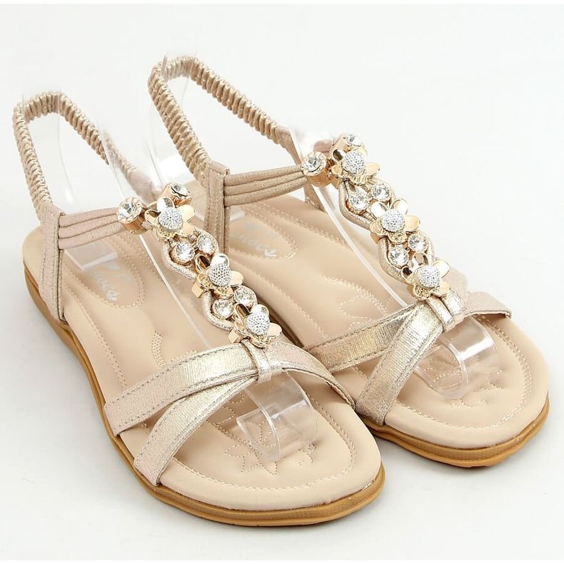 Sandales pour femmes dorées CT-153 Or 1