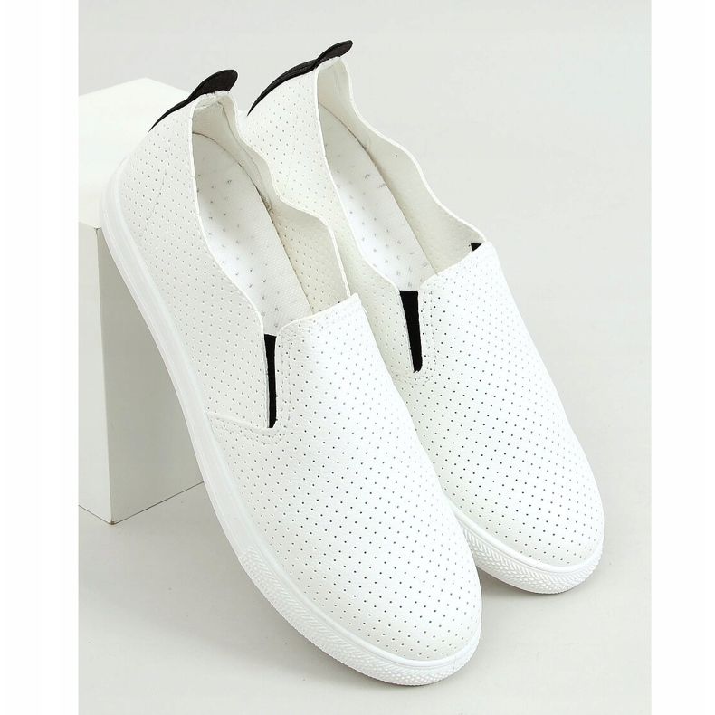 Baskets slip-on blanches LA45 Noir le noir 1