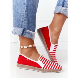 Espadrilles Femme Big Star HH276003 Rouge-Blanc blanche 2