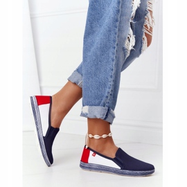 Espadrilles Femme Big Star HH276008 Bleu Marine-Blanc rouge 2