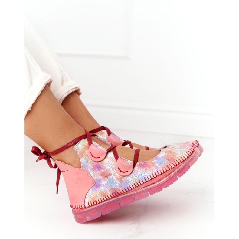 Boots cuir femme Maciejka Rose 04457-15 bleu orange vert jaune 5