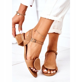 Sandales à talons hauts en daim Maciejka 5198A-29 Rouge brun 4