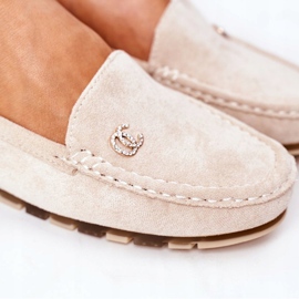 PS1 Mocassins Femme en Daim Beige Madelyn 1