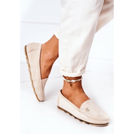 PS1 Mocassins Femme en Daim Beige Madelyn 3