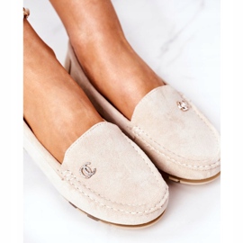 PS1 Mocassins Femme en Daim Beige Madelyn 5