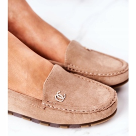 PS1 Mocassins Femme En Daim Marron Clair Madelyn beige 5