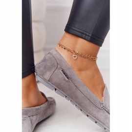 PH1 Mocassins Femme En Daim Gris Saint-Marin 4