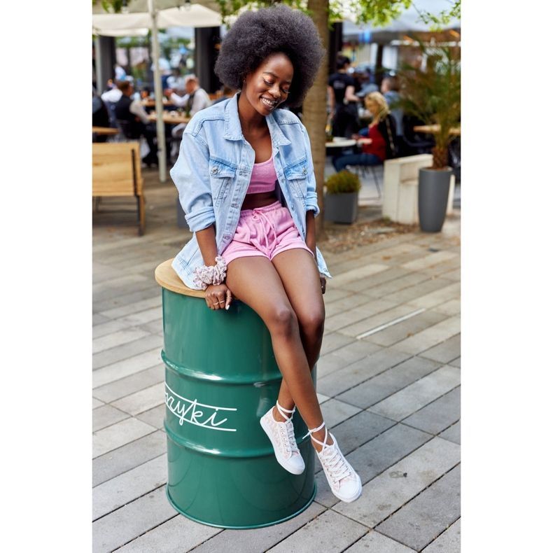 PS1 Baskets Logged Femme Blanc-Rose Day Off 1