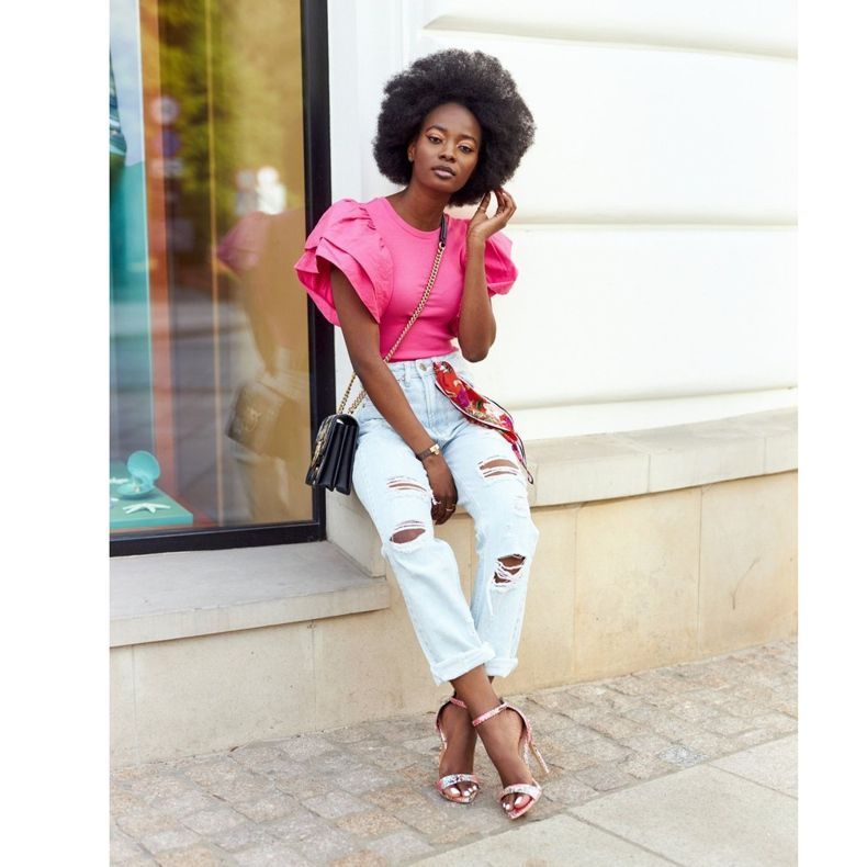 Sandales À Talons Hauts Avec Un Motif Serpent Lu Boo Rose multicolore 2