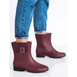 SHELOVET Galoches en caoutchouc avec boucle rouge 1 SHELOVET Galoches en caoutchouc avec boucle rouge 1