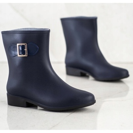 SHELOVET Galoches en caoutchouc avec boucle bleu marine bleu 1