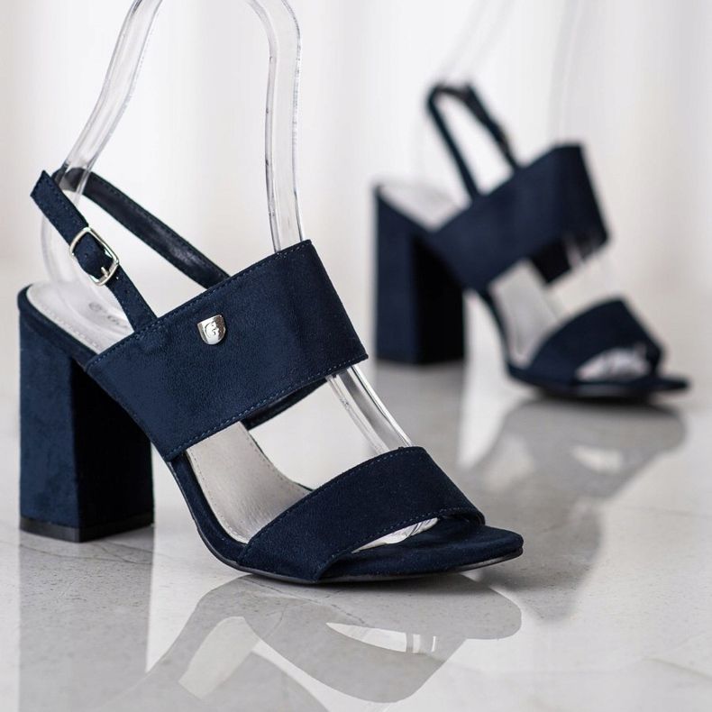 Goodin Sandales sur une large barre bleu 1