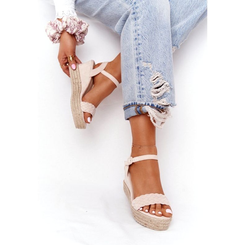 PS1 Sandales compensées beiges Baléares 5