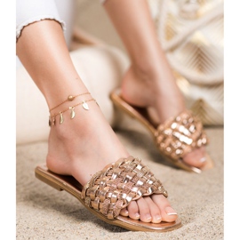 Balada Chaussons Avec Oxyde De Zirconium d'or 1