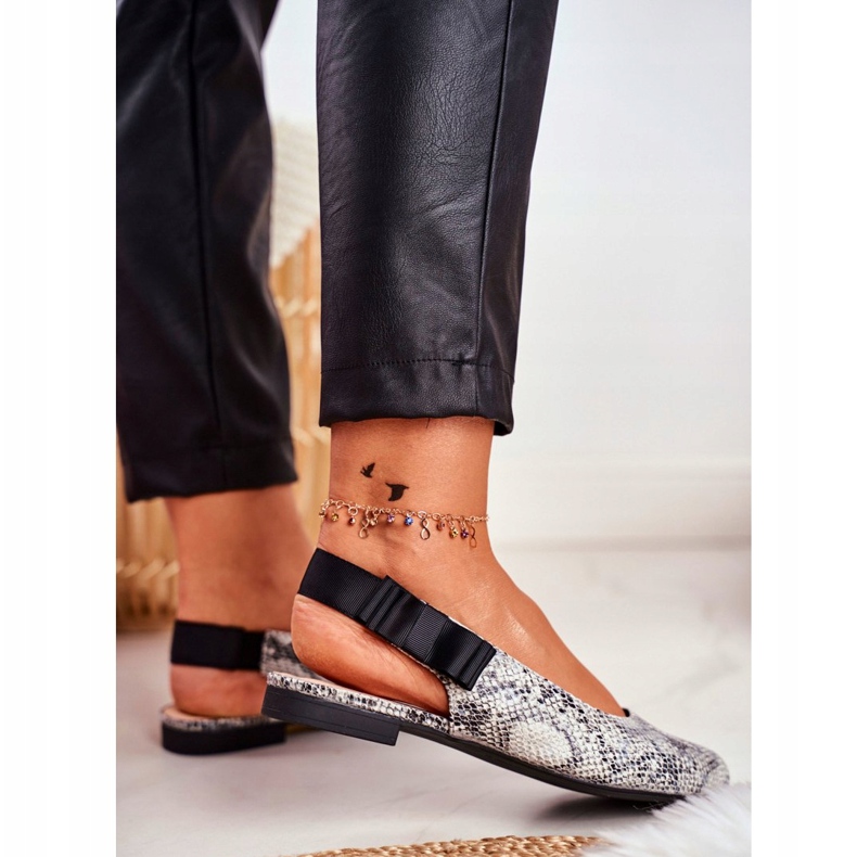Ballerines Femme Sergio Leone Gris Serpent BL615 Lilon beige le noir 2 Ballerines Femme Sergio Leone Gris Serpent BL615 Lilon beige le noir 2