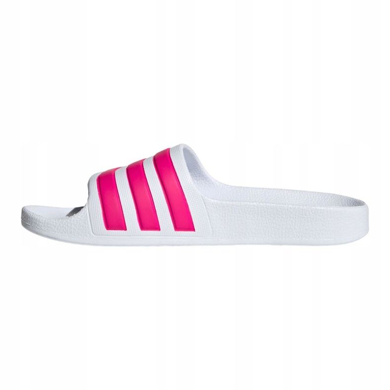 Chaussons Adidas Adilette Aqua Jr EF1748 blanche rose 1