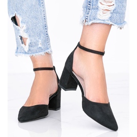 Escarpins noirs sur un montant Gemma bas 1