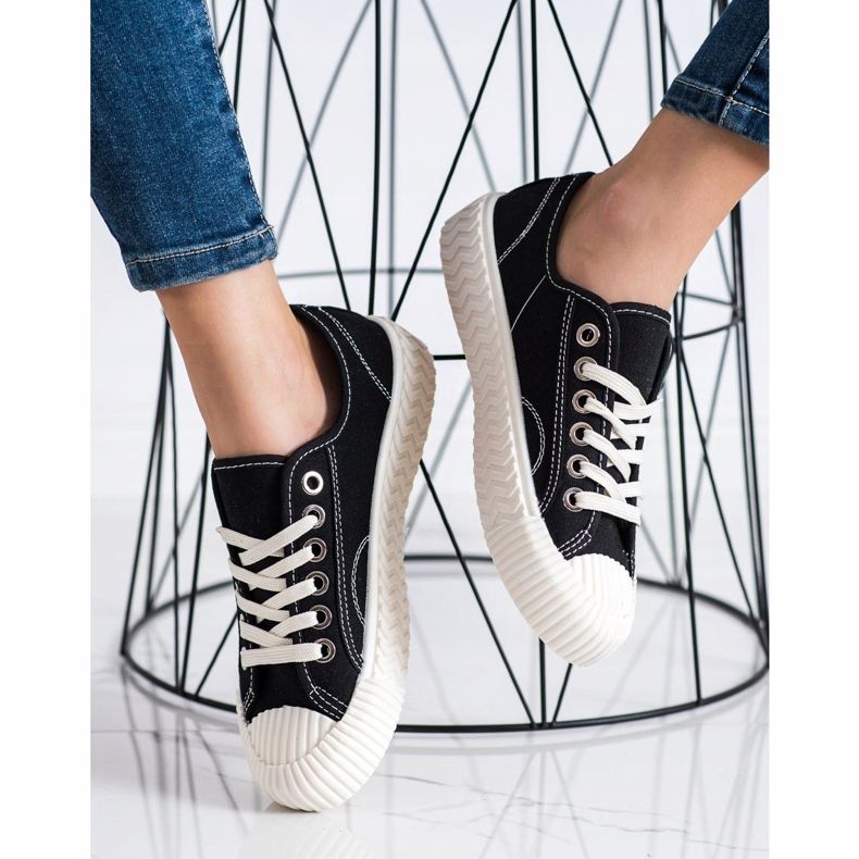 SHELOVET Baskets sur la plate-forme le noir 2 SHELOVET Baskets sur la plate-forme le noir 2