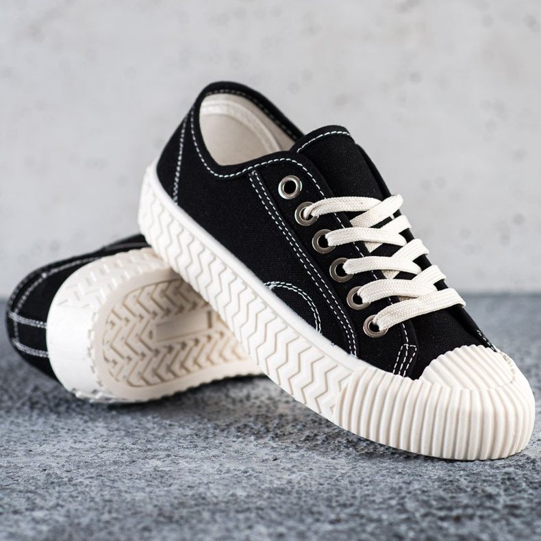 SHELOVET Baskets sur la plate-forme noir 1