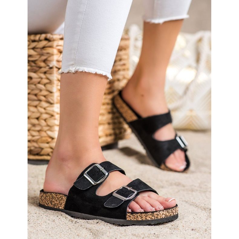 Evento Pantoufles Décontractées Avec Boucle noir 2