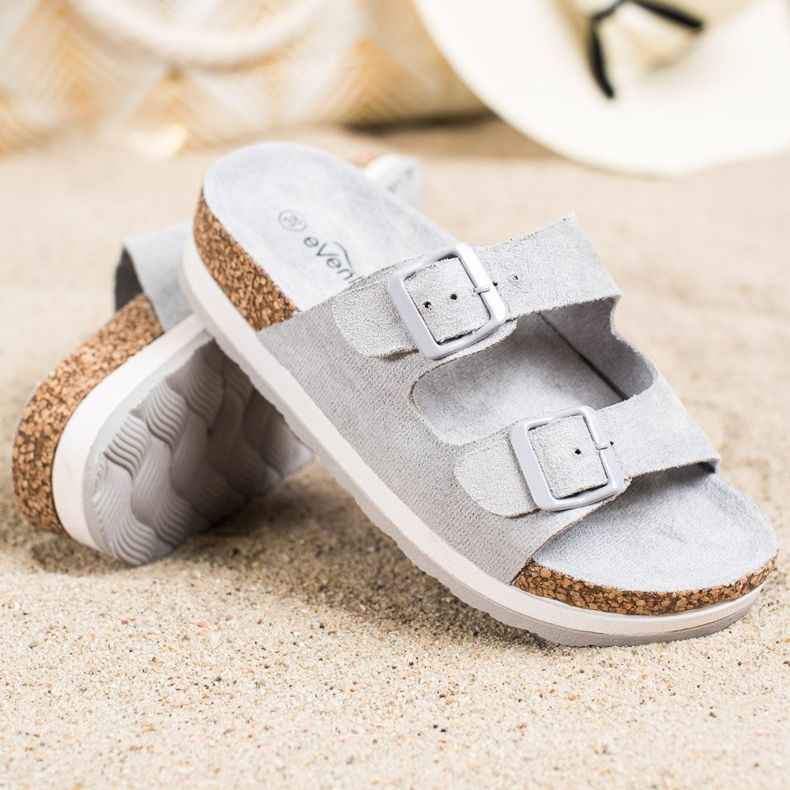 Evento Pantoufles Décontractées gris 1