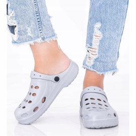 Chaussons kroks gris pour femme Karolinos 1 Chaussons kroks gris pour femme Karolinos 1