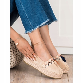 Coura Espadrilles En Daim À Franges beige 3