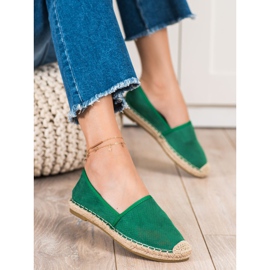 SHELOVET Espadrilles Ajourées Vertes 2