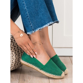 SHELOVET Espadrilles Ajourées Vertes 1