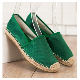 SHELOVET Espadrilles Ajourées Vertes 3