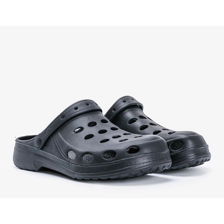 Pantoufles de barreur David noires pour hommes le noir 1