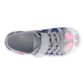 Chaussures enfant Befado 251X169 bleu marine rose argent 1