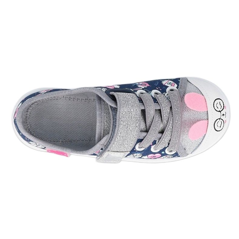 Chaussures enfant Befado 251X169 bleu marin rose argent 1