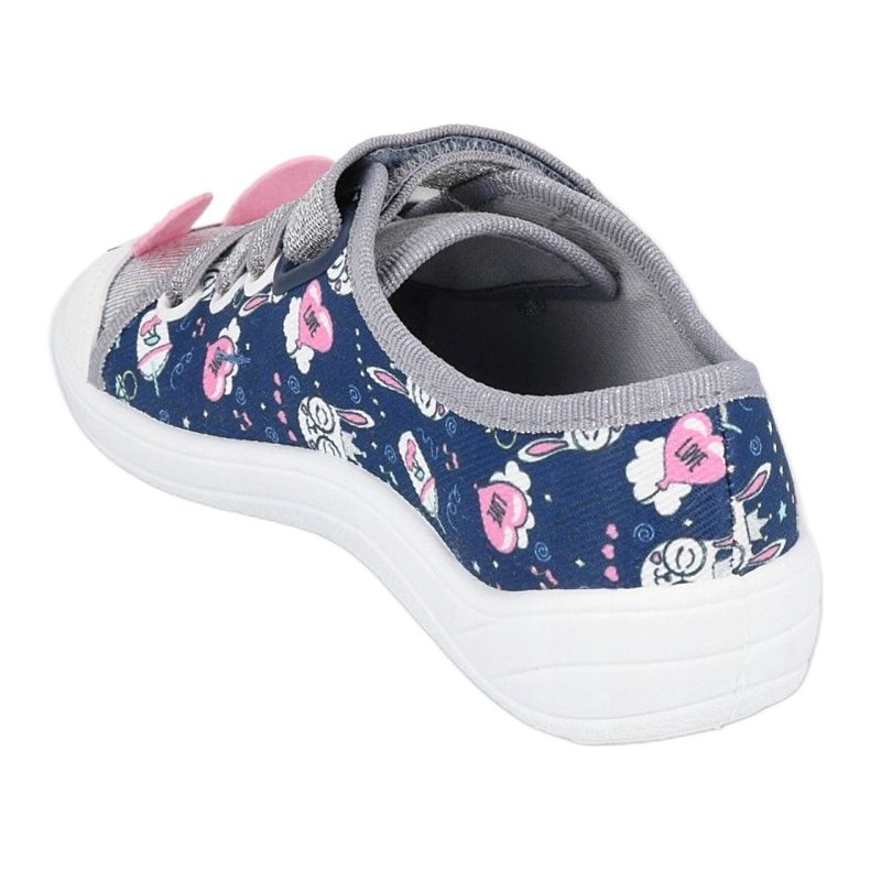 Chaussures enfant Befado 251X169 bleu marin rose argent 4