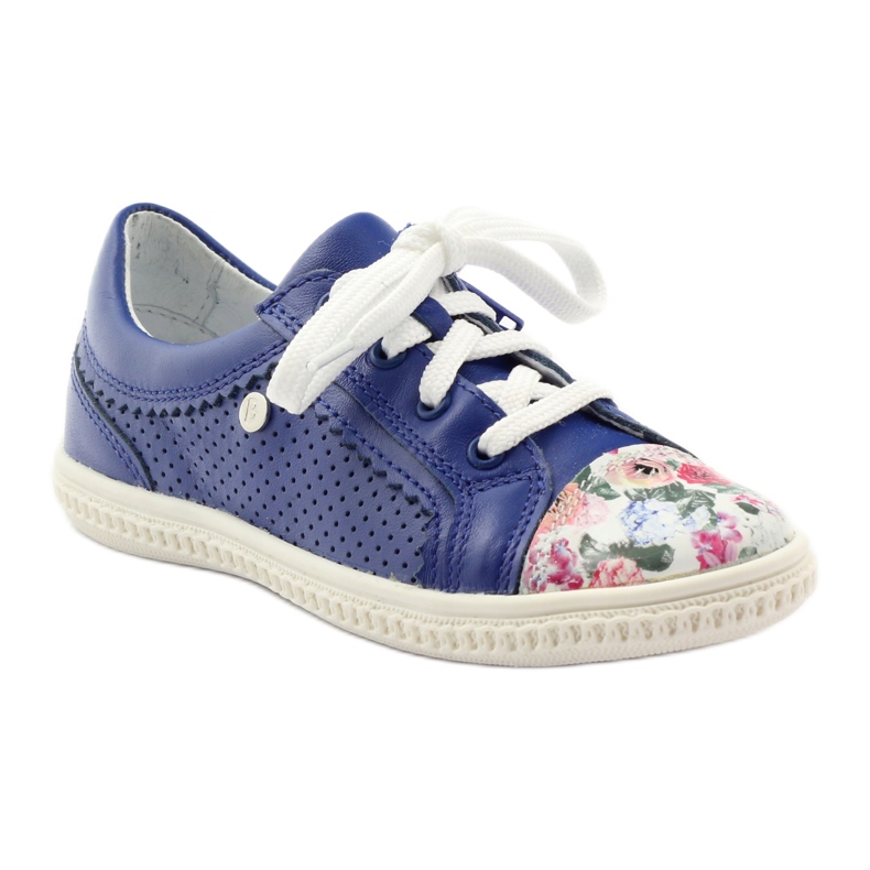 Chaussures fille fleurs Bartek 15524 bleu 1