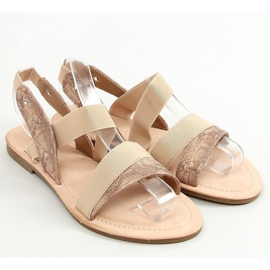 Sandales beiges femme S060115 Kaki 1