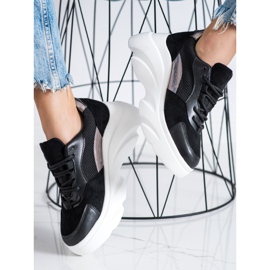Seastar Baskets noires sur la plateforme le noir 2