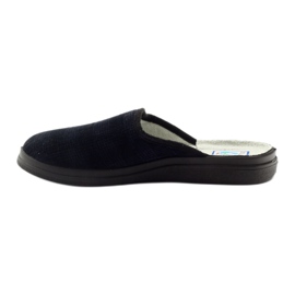 Befado chaussures de santé pour hommes pantoufles 125M010 pantoufles bleu marin 3