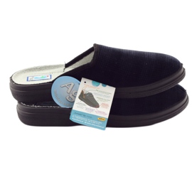Befado chaussures de santé pour hommes pantoufles 125M010 pantoufles bleu marine 5